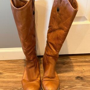 Women's Camel Brown Riding Boots